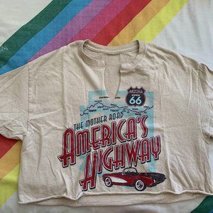 vintage cropped tshirt